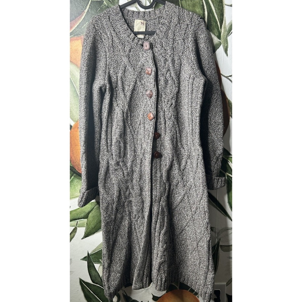 Anthropologie Far Away From Close Size Medium Cardigan Sweater Long Duster